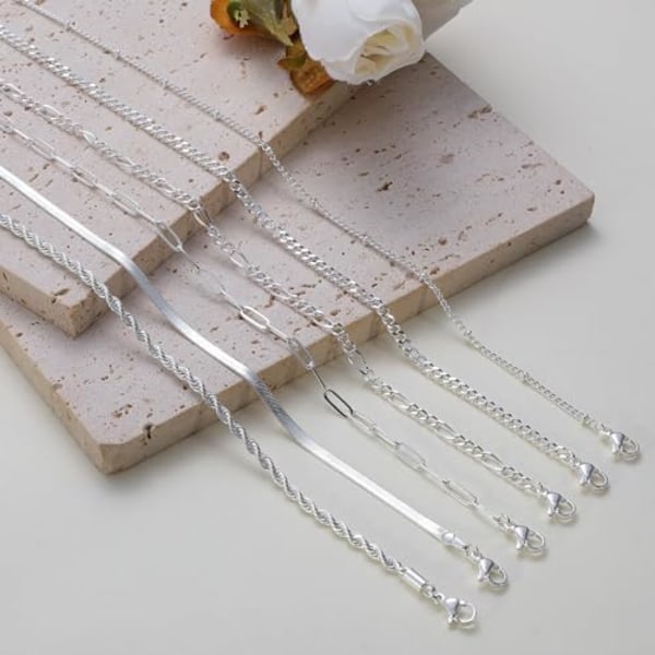 Ankletter för Kvinnor 14K Riktigt Guld Silverpläterade Ankelsmycken Trendiga Vattentäta Boho Ankelsmycken Set Justerbara Snygga