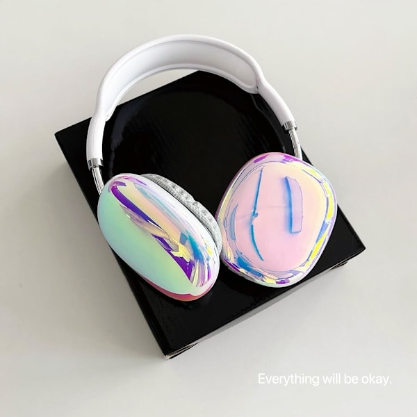 Hörlursfodral för AirPods MaxKreativt Anti-Fall Mjukt Headset Skyddande SkalStöttåliga Öronkåpor Skal för Flickor Pojkar