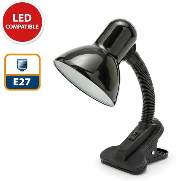 Bordlampe med klemme