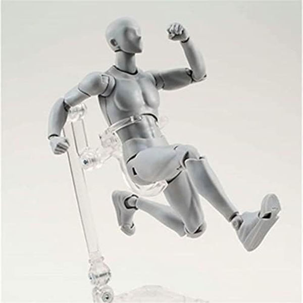 Kunstner Sketch Bevægelig Lem Action Figur Model med Display Base og Pose Dele, 5.9inch Krops Menneskelig Mannequin Kit til Dr