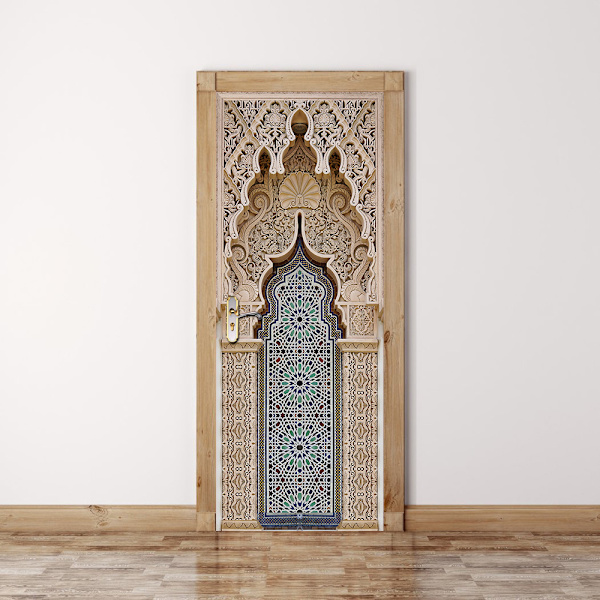 StyleH 77x200cm 3D Dørklistermærke Vinkælder Foto Murmaleri Trom