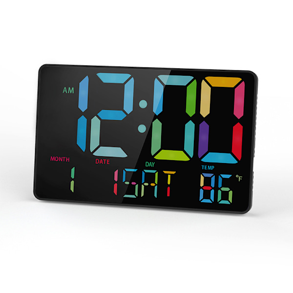 Stor digital klokke, 9,8 tommers digital kalender med trådløs