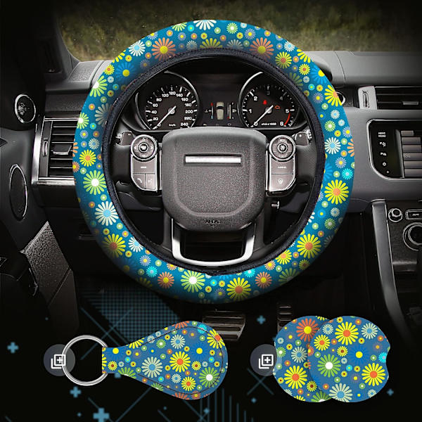 4 st Hippie Rattmuff, 15 tum Bilskydd