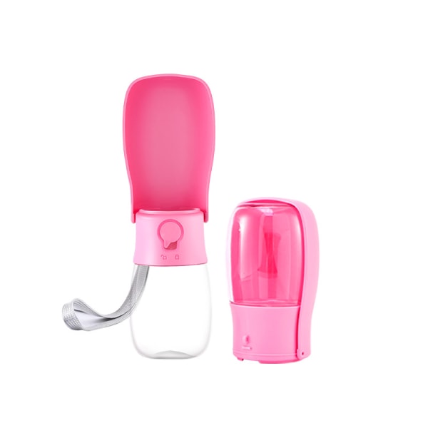 (Pink Sakura) Foldbar Vandkop til Kæledyr, 300ML Bærbar Foldbar Vandkop til Kæledyr Når De Er Ude