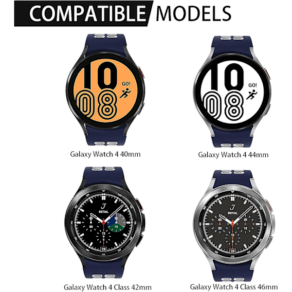 Farve A Kompatibel med Samsung Galaxy Watch 4 40mm 44mm / Ga