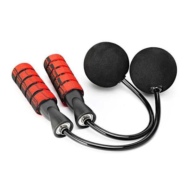 1 red skipping rope, fitness training ropeless skipping rope, adjustable weight ropeless skipping ro