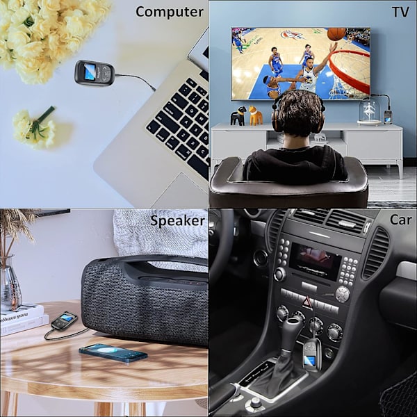 Bluetooth 5.0 -sovitin Bluetooth-lähetin 2-in-1-lähetin
