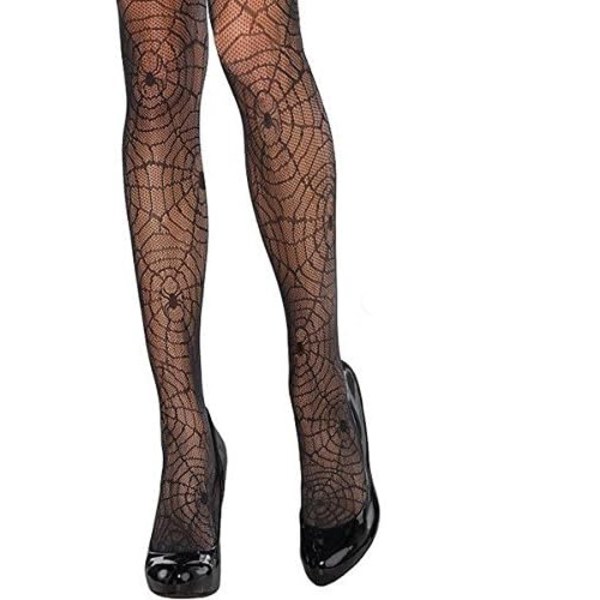 Halloween Mesh Strumpbyxor Set Spindelnät Strumpbyxor 1-Pack