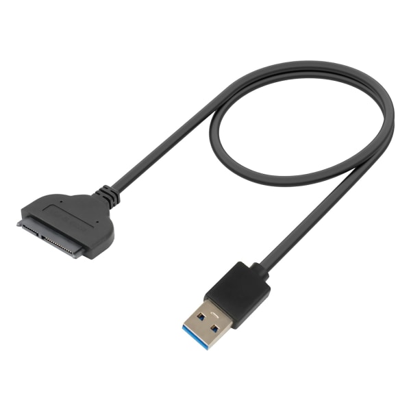 SATA til USB A-kabel, USB A 3,0 til 2,5” SATA III-harddiskadapter - ekstern konverter til