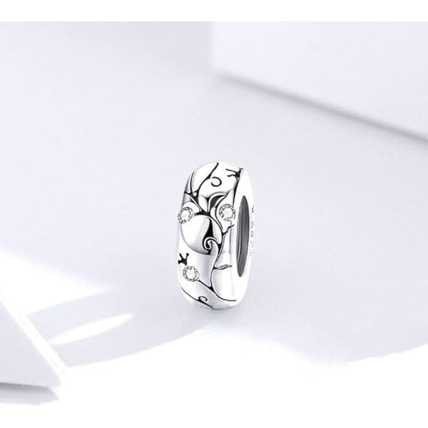925 Sterling Silver Klassiskt Mönster Silikon Positionerings Spänne S
