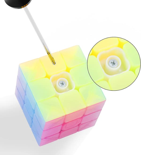 Magisk terning 3x3, farverig Speed ​​Cube 3x3 Speed ​​Cube (Jell