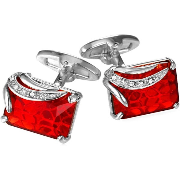 Manschetknapper til Mænd til Bryllup, Jul, Forretning, Platin eller 18K Guldbelagt Krystal Fancy Sten Manschetknapper, Tilpasset Foto Cu