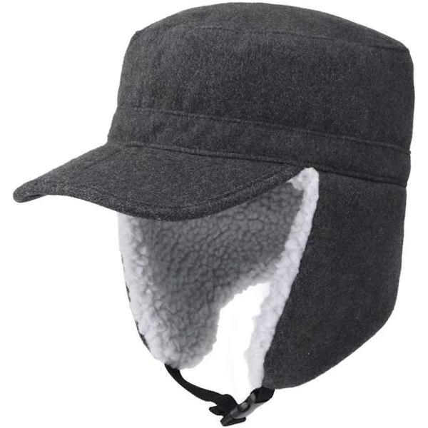 1 st Hat med Sherpa-Foder och Öronlappar - Vintermössa för Män och Kvinnor för Jakt
