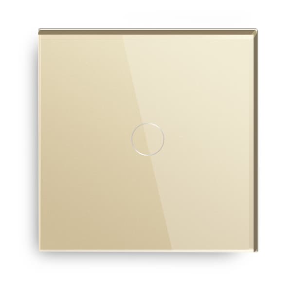 1-vägs touchströmbrytare guld, ljusströmbrytare med LED-display, touchströmbrytare med touchsensorpanel