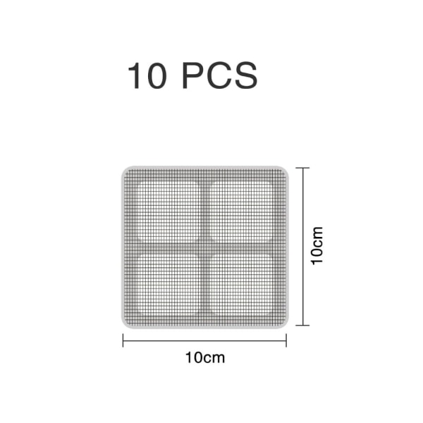 Fönsterreparationssats, Myggnätsreparationspatch 10 st, Myggnätsreparation Tejp, Fiberglass A