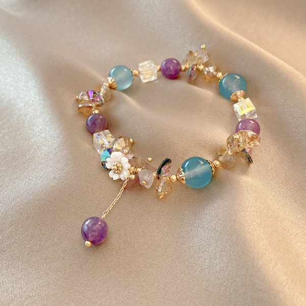 Charm Armbånd til Kvinder Piger Perle Rhinestone Charms Justerbar