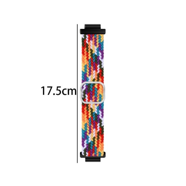 1-rems klokkestropp for Watch 4 klokkearmbånd for Watch 4 nylon flettet klokkestropp elastisk nylon