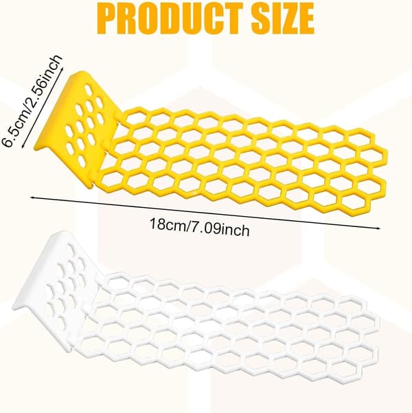 18x6,5cm 2-pack Plast Flytande Bikupa Stegar Justerbar Vattendispenser