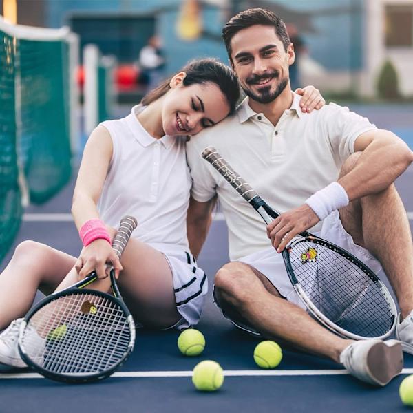 （Tilfældig farve）25 stk. bløde silikone tegneserieformede tennisracket vibrationsdæmpere