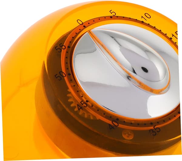 Orange mekanisk timer Rund timer Ur madlavningstimer Manuel timer lydløs timer Manuel køkkentimer Tomattimer Plastik