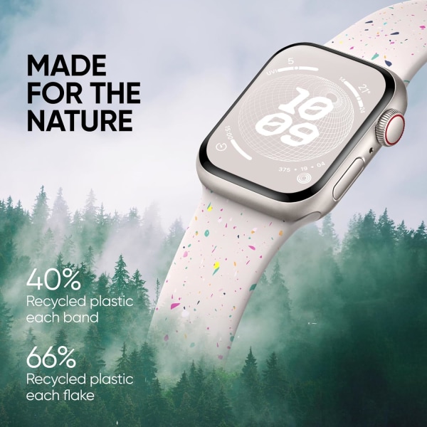 (42/44/45/49mm) Sportrem kompatibel med Apple Watch-remmar 38mm 40mm 41mm 42mm 44mm 45mm 49mm för