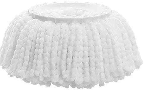 4 stk. 360° Spin Moppehoder, Mikrofiber Spin Mopp Erstatningshode Refill Rund Form Moppehode
