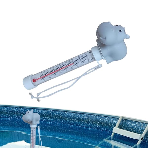 Flydende Pool Termometer, Flydende Pool Termometer, Flydende Termometer med Snor, Flydende Vandtermometer til Udendørs og Indendørs Pools, Spabade,