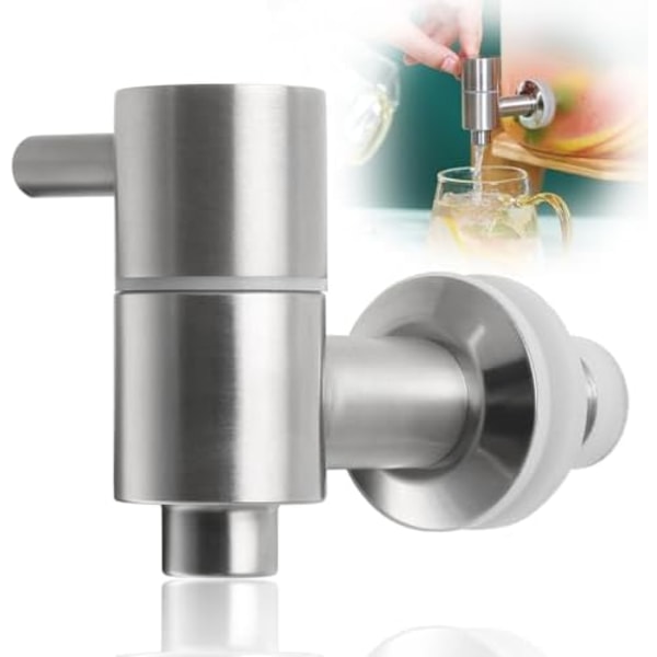 (88×59×16mm) Erstatningskran for drikkevare dispenser, rustfritt stål vannkran, ølkran for