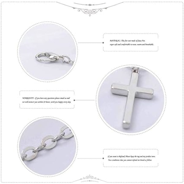 Trendy halskæde Cross Pendant Chain smykker til kvinder og piger (