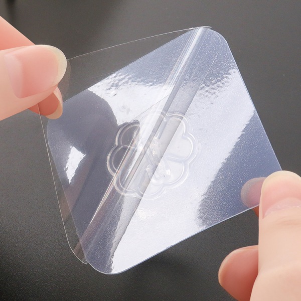 Kymmenen pakkausta läpinäkyviä ompelemattomia virkkuukoukkuja