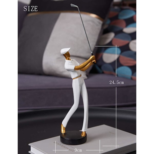 Amoy-Art Golfer Statyett Figur Dekoration Modern Int
