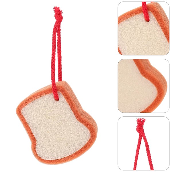 Söt Frukt Bad Dusch Svamp Loofahs Kroppsskrubb Svamp Tecknad Brödformad Exfolierande Badsvamp Loofah Bad Spa Puff Skrubb Boll Handduk Dusch