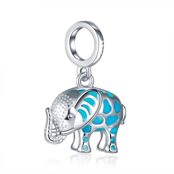 (Elefantti) Eläinhelmet, 925 Sterling-hopea, Charm Bead Comp