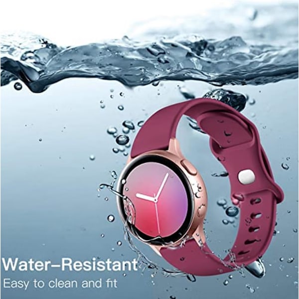 Silikonrem kompatibel med Samsung Galaxy Watch Active 2