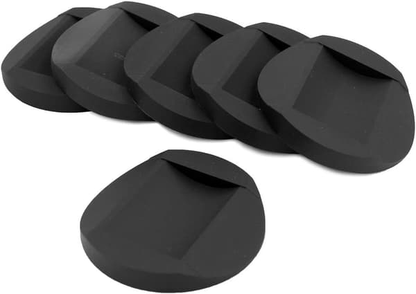 Set med 6 halkfria möbelkuddar - Svart