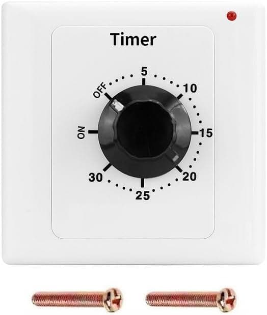 Timerkontakt, intelligent mekanisk timerstik tidsafbryder 86 panel timer kommandoknap (30 min)