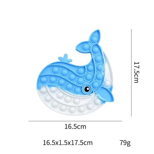 2 Piece Anti-Stress Toys - Whale Anti-Stress Toy for Kids and Adu