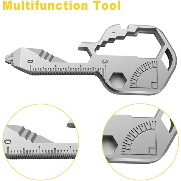 Multifunksjonsnøkkelverktøy - Utendørsnøkkelverktøy - 24 i 1 St