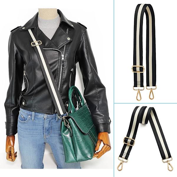 Veskestropp Bytte Crossbody Håndveske Stripe Bred Justerbar
