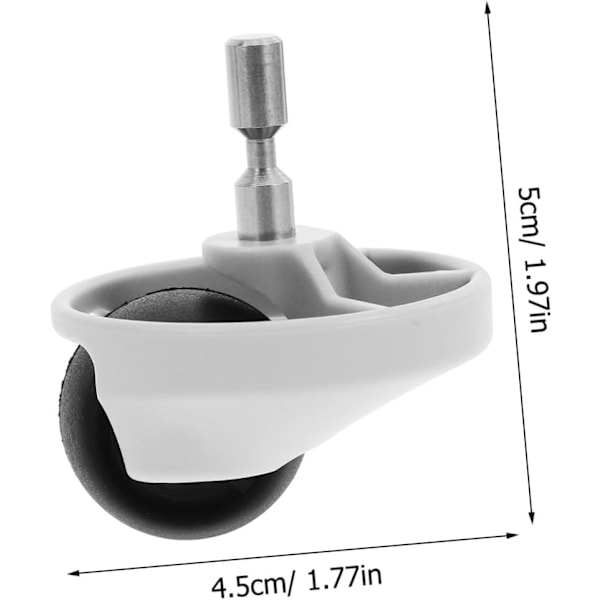 （5×4.5×4.5cm）2 Set Hjul Robotdammsugare Ersättningshjul För Robotdammsugare Sopmaskin Hjul Soprobot Ersättningshjul Vit ABS 2st*2