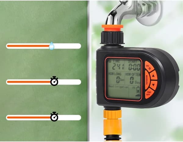 Regnsensor Bevattningstimer, Digital Automatisk Bevattningskontroller, Elektronisk Vattentimer, Trädgårdsbevattningssystem