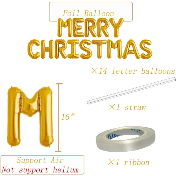 God jul bokstavballonger banner, julebakgrunner for P