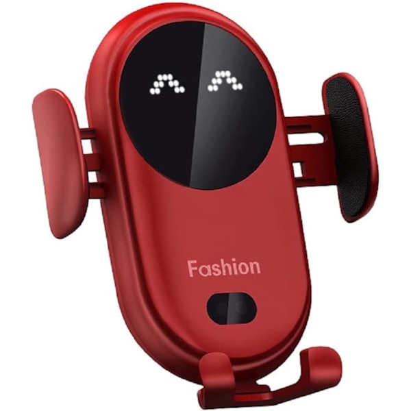 Trådløs Bil Lader, Universell Infrarød Sensor Mobiltelefonholder, 10W Intelligent Rask Lading, Automatisk Klemning