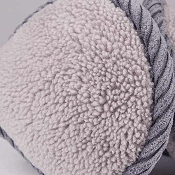 Varma Stickade Öronmuffar Dam Outdoor Cashmere Vinter Ren Färg Päls Öronvärmare