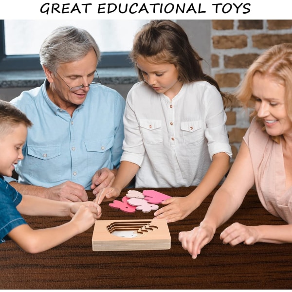 Pussel en bois pour enfants, jouets Montessori pour bébé, jouets