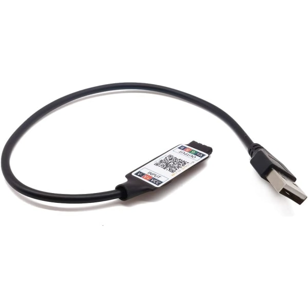 (1m) 5V RGB LED USB ohjain, Bluetooth-yhteensopiva, 5V 5050 2835 RGB-valonauhalle televisiolle, PC:lle, DI