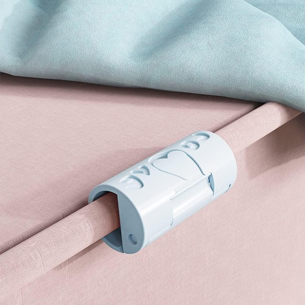 12 kpl vuodevaatteiden pidikettä, peittoliinan pidikkeet, lakanapidikkeet vuodevaatteiden pidikkeeseen, jotka pitävät liukua Pink