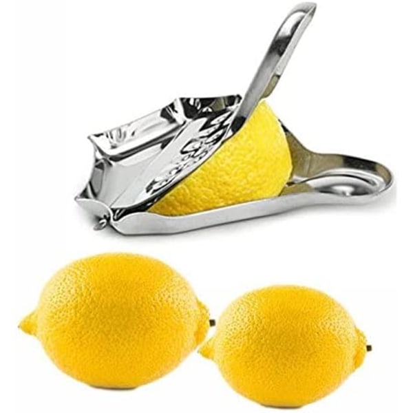 4 stk. manuel citronpresser i rustfrit stål, manuel citronpresser, citronskivepresser, køkken manuel Le