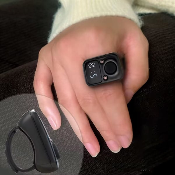 1 stk. Talletæller Klikker Fingerdisplay Manuel Tælling Tally Klikker Timer Fodboldtæller USB Opladning Dekompression