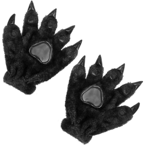 Unisex Tykke Søde Klo Handsker Dyre Klo Handsker Cosplay Maskerade Handsker Halloween Julegaver